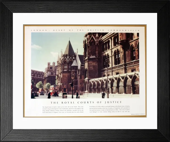 Framed Print : Poster, London, Heart of the British Commonwealth Framed Print : Poster, London, Heart of the British Commonwealth