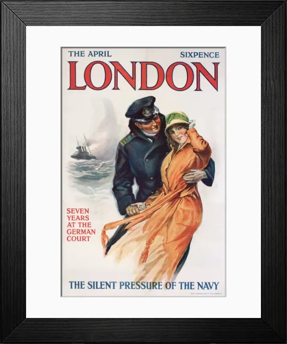 Framed Print : Cover design, London Magazine, April Framed Print : Cover design, London Magazine, April