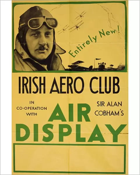Poster, Irish Aero Club, Sir Alan Cobhams Air Display