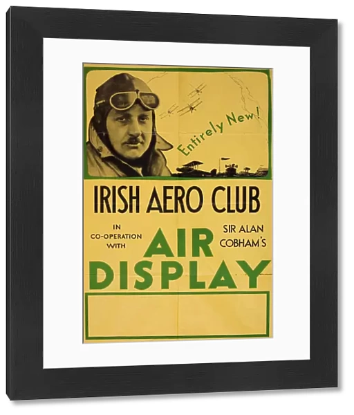 Poster, Irish Aero Club, Sir Alan Cobhams Air Display