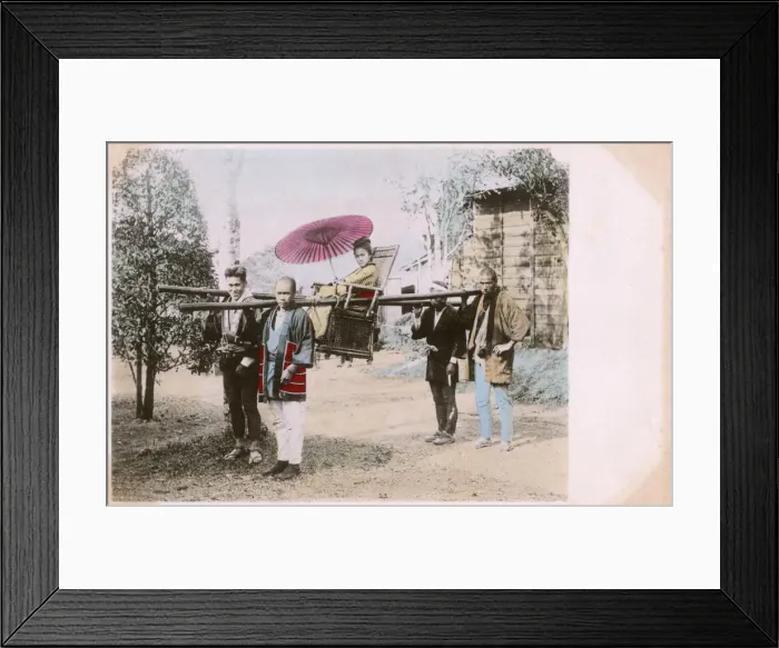 Framed Print : Travelling chair - Japan