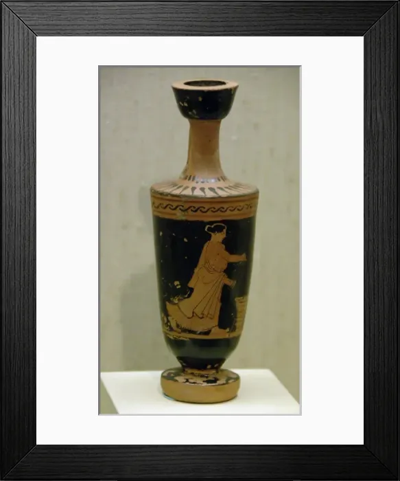 Framed Print : Lekythos red-figure. 475-450 B. C. Greece Framed Print : Lekythos red-figure. 475-450 B. C. Greece