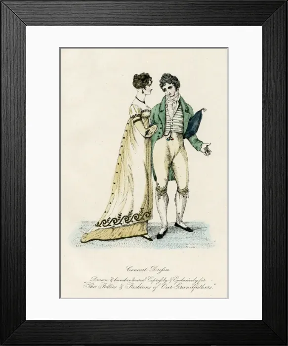 Framed Print : Concert dress 1807 Framed Print : Concert dress 1807