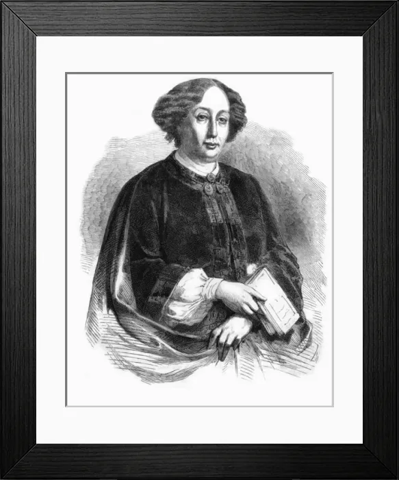 Framed Print : Georges Sand - French writer Framed Print : Georges Sand - French writer