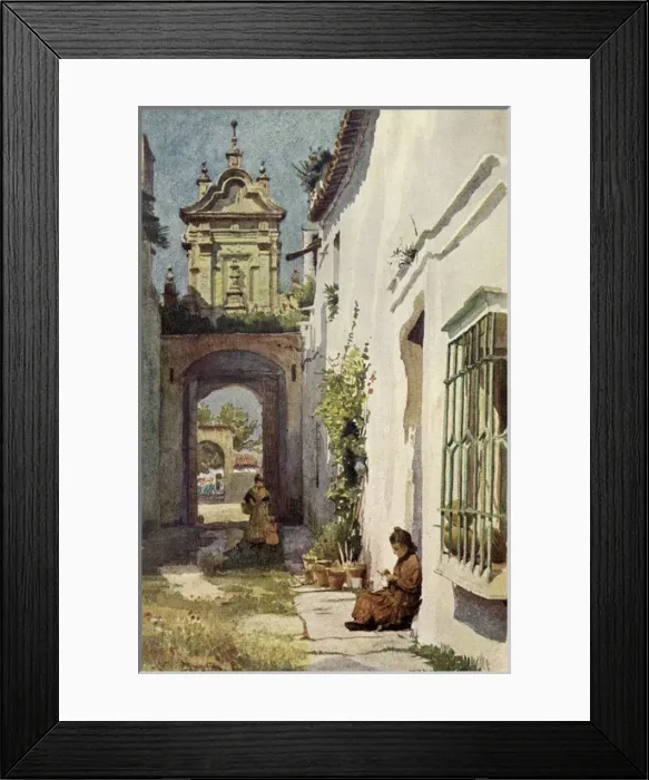 Framed Print : Street in Seville Framed Print : Street in Seville