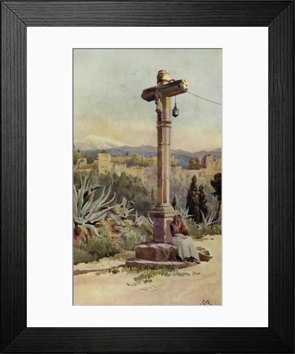 Framed Print : Wayside Cross, Near Granada Framed Print : Wayside Cross, Near Granada