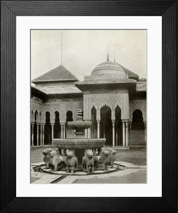 Framed Print : The Court of Lions, Alhambra Framed Print : The Court of Lions, Alhambra