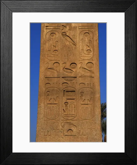 Framed Print : Obelisk of Ramses II. Detail. Luxor. Egypt Framed Print : Obelisk of Ramses II. Detail. Luxor. Egypt