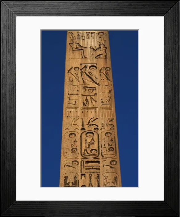 Framed Print : Obelisk of Ramses II. Detail. Luxor. Egypt Framed Print : Obelisk of Ramses II. Detail. Luxor. Egypt