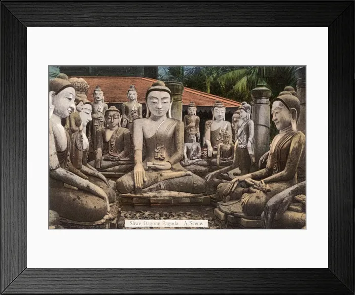 Framed Print : Myanmar - Yangon - Shwedagon Pagoda - Gautamas Framed Print : Myanmar - Yangon - Shwedagon Pagoda - Gautamas