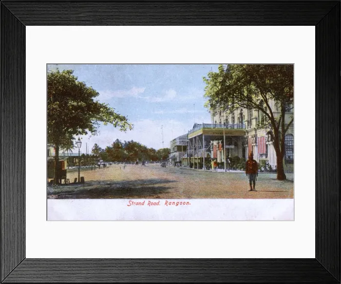 Framed Print : Myanmar - Yangon - Strand Road Hotel Framed Print : Myanmar - Yangon - Strand Road Hotel