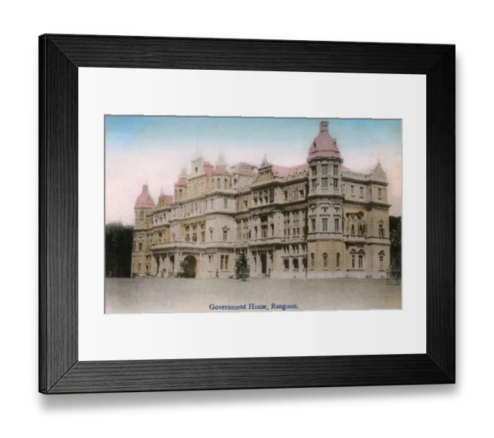 Framed Print : Myanmar - Yangon - Government House Framed Print : Myanmar - Yangon - Government House