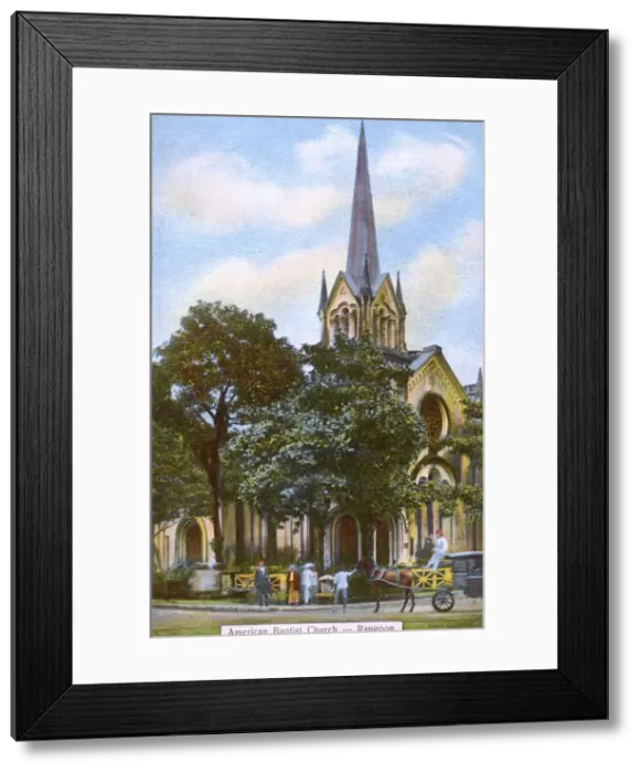 Framed Print : Myanmar - Yangon - American Baptist Church Framed Print : Myanmar - Yangon - American Baptist Church