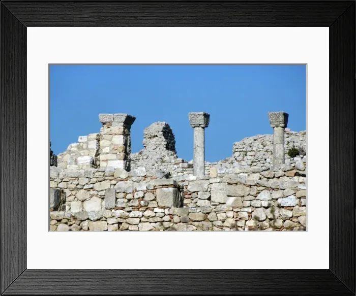 Framed Print : Byllis Archeological Site. Cathedral. IV century A. C. Republ