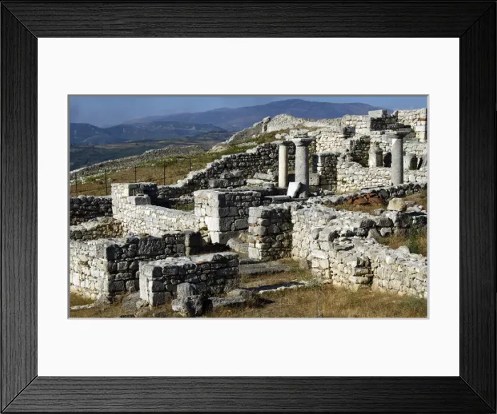 Framed Print : Byllis Archeological Site. Cathedral. IV century A. C. Republ Framed Print : Byllis Archeological Site. Cathedral. IV century A. C. Republ