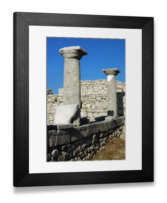 Framed Print : Byllis Archeological Site. Cathedral. IV century A. C. Republ Framed Print : Byllis Archeological Site. Cathedral. IV century A. C. Republ