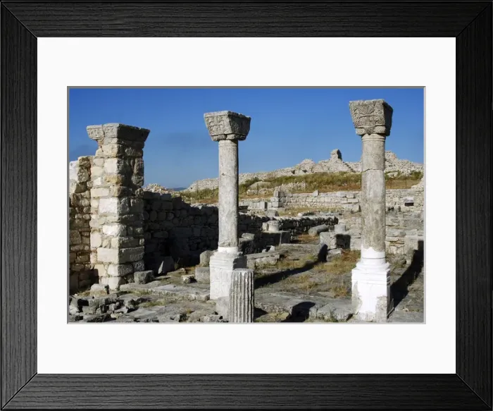 Framed Print : Byllis Archeological Site. Cathedral. IV century A. C. Republ Framed Print : Byllis Archeological Site. Cathedral. IV century A. C. Republ