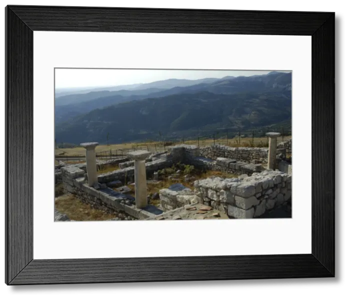 Framed Print : Byllis Archeological Site. Cathedral. IV century A. C. Republ Framed Print : Byllis Archeological Site. Cathedral. IV century A. C. Republ
