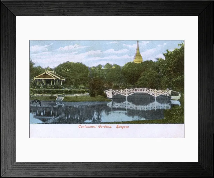 Framed Print : Myanmar - Yangon - Cantonment Gardens Framed Print : Myanmar - Yangon - Cantonment Gardens