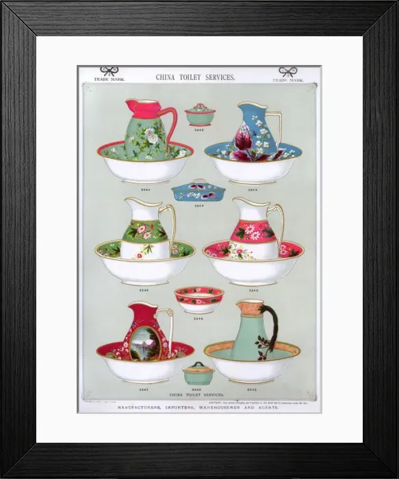 Framed Print : China Toilet Services, Plate 53 Framed Print : China Toilet Services, Plate 53