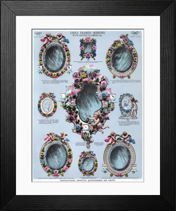 Framed Print : China Framed Mirrors and Photograph Frames, Plate 63 Framed Print : China Framed Mirrors and Photograph Frames, Plate 63
