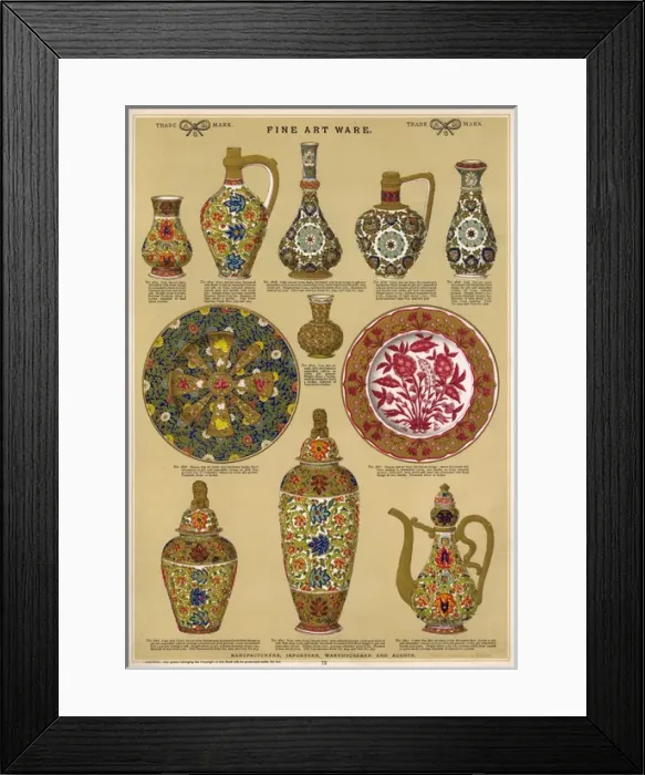 Framed Print : Fine Art Ware, Plate 72 Framed Print : Fine Art Ware, Plate 72