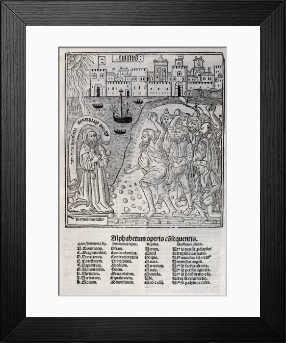 Framed Print : Llull, Ramon (1233-1315 or 1316). Majorcan writer and philos Framed Print : Llull, Ramon (1233-1315 or 1316). Majorcan writer and philos