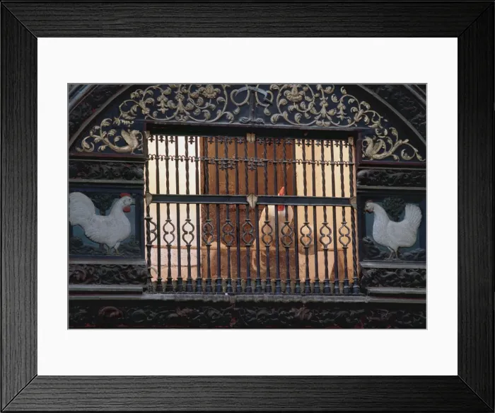 Framed Print : Holy henhouse. Cathedral of Santo Domingo de la Calzada. La Framed Print : Holy henhouse. Cathedral of Santo Domingo de la Calzada. La