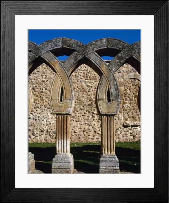 Framed Print : Saint John of Douro. Intertwined arches. Soria. Castile Framed Print : Saint John of Douro. Intertwined arches. Soria. Castile