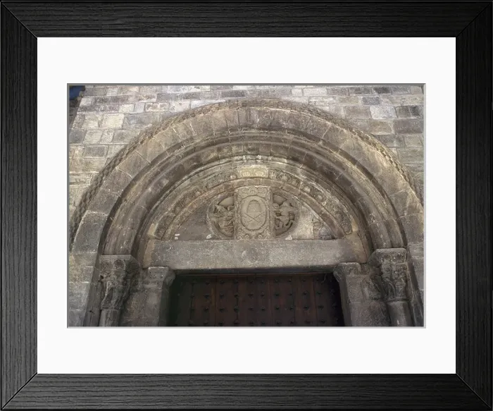 Framed Print : Saint Peters Cathedral. South porch. Jaca. Aragon. Spain Framed Print : Saint Peters Cathedral. South porch. Jaca. Aragon. Spain
