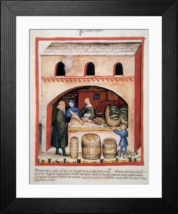 Framed Print : Tacuinum Sanitatis. Late XIV century Framed Print : Tacuinum Sanitatis. Late XIV century
