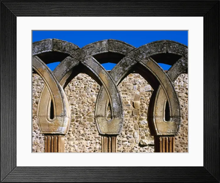 Framed Print : Saint John of Douro. Intertwined arches. Soria. Castile Framed Print : Saint John of Douro. Intertwined arches. Soria. Castile