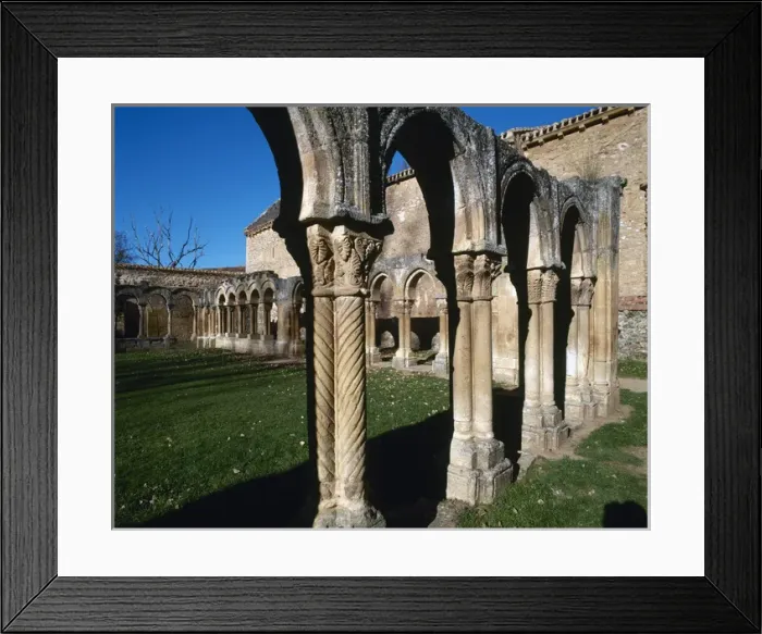 Framed Print : Saint John of Douro. Cloister. Soria. Castile and Leon. Spai