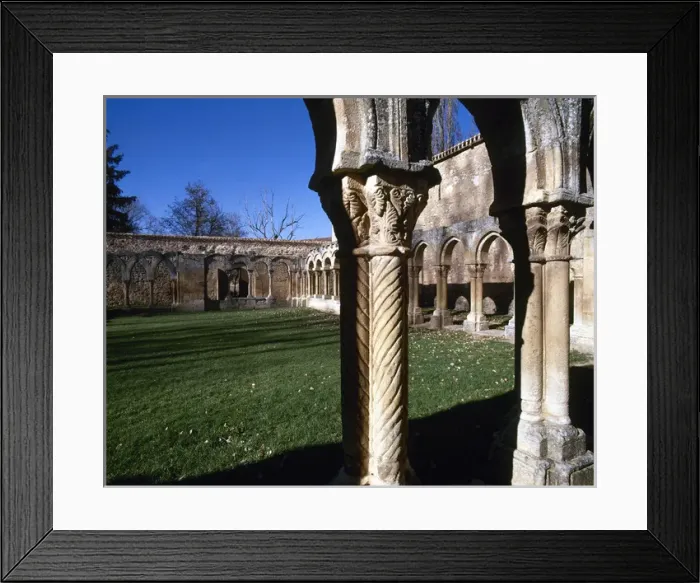 Framed Print : Saint John of Douro. Cloister. Soria. Castile and Leon. Spai Framed Print : Saint John of Douro. Cloister. Soria. Castile and Leon. Spai
