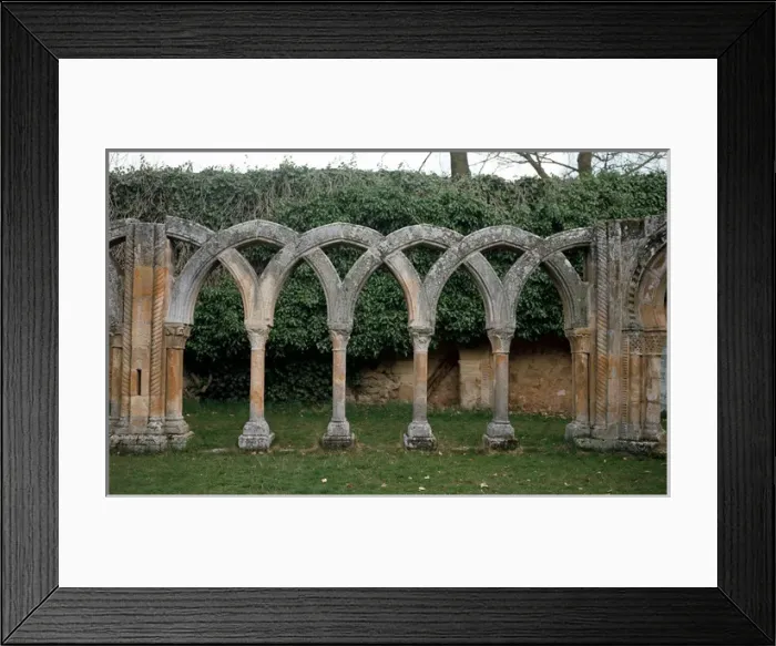 Framed Print : Saint John of Douro. Intertwined arches. Soria. Castile Framed Print : Saint John of Douro. Intertwined arches. Soria. Castile