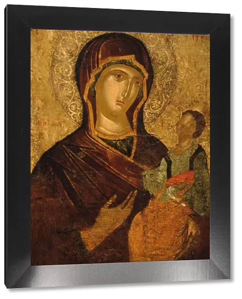 Byzantine icon. Virgin of Tenderness. XV century. Greece