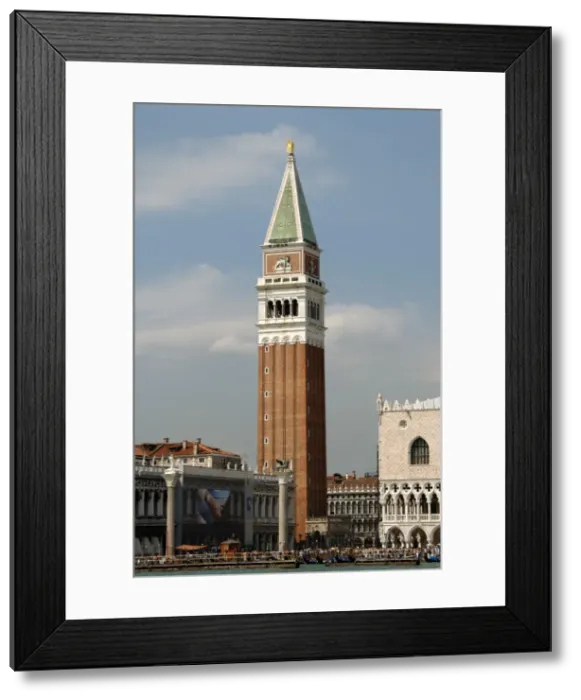 Framed Print : Venice. Campanile of St. Mark and the Ducal Palace of the D Framed Print : Venice. Campanile of St. Mark and the Ducal Palace of the D