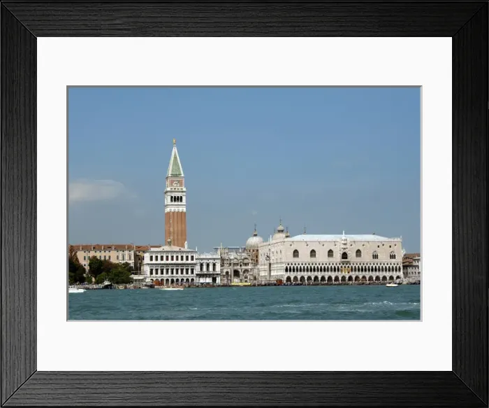 Framed Print : Venice. Campanile of St. Mark and the Ducal Palace of the D Framed Print : Venice. Campanile of St. Mark and the Ducal Palace of the D