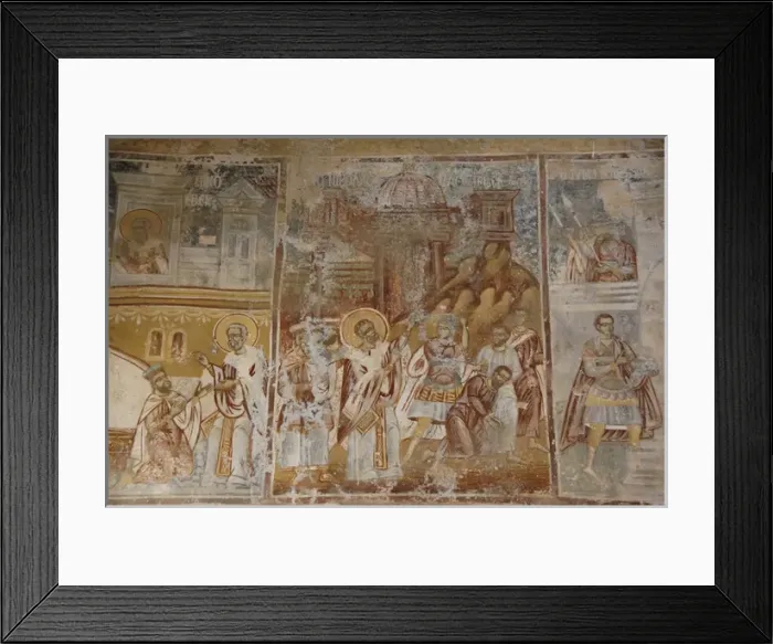Framed Print : Saint Nicholas Church. Fresco. Mystras Framed Print : Saint Nicholas Church. Fresco. Mystras