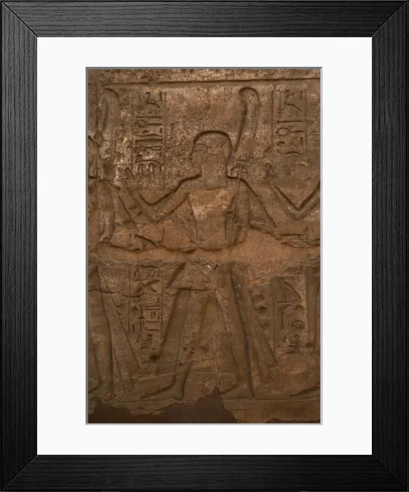 Framed Print : A Prince with an ostrich feather as an offering. Relief. Lux Framed Print : A Prince with an ostrich feather as an offering. Relief. Lux