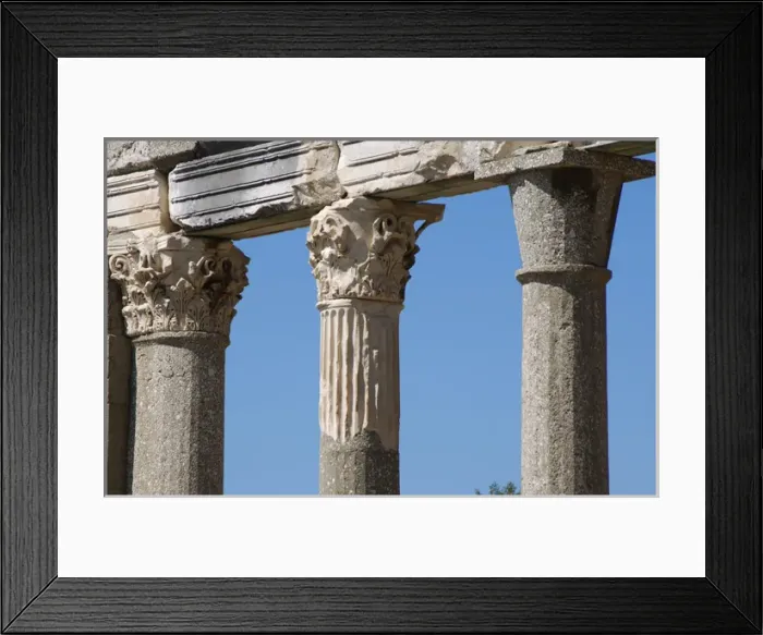 Framed Print : Greek Art. Bouleuterion. II century A. C. Detail. Apollonia Framed Print : Greek Art. Bouleuterion. II century A. C. Detail. Apollonia