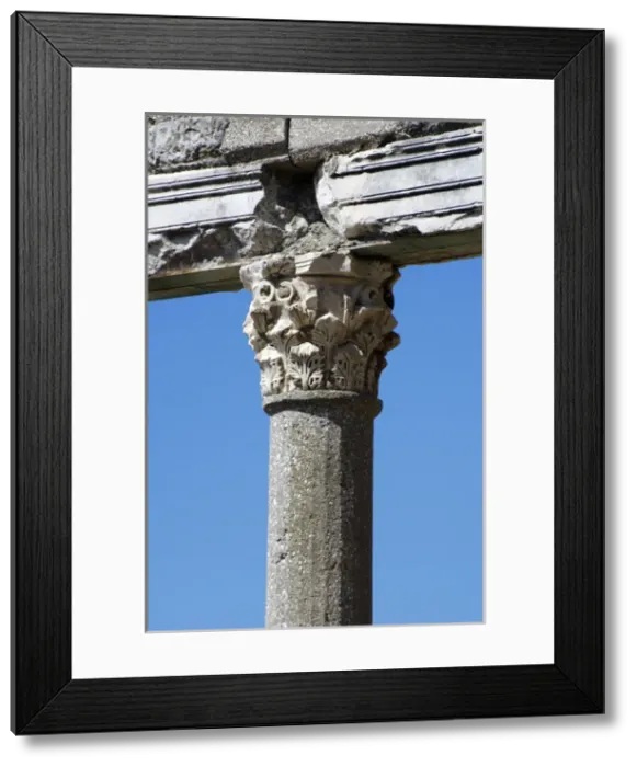 Framed Print : Greek Art. Bouleuterion. II century A. C. Detail. Apollonia Framed Print : Greek Art. Bouleuterion. II century A. C. Detail. Apollonia