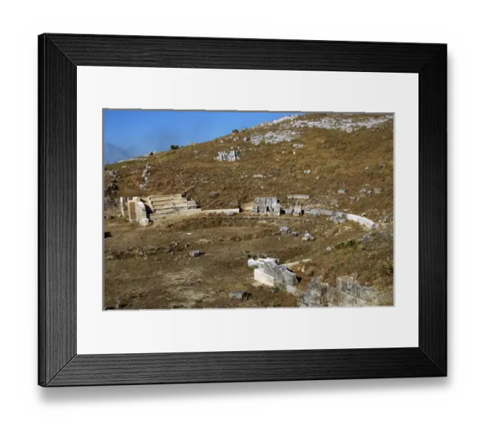 Framed Print : GREEK ART. REPUBLIC OF ALBANIA. Illyrian City Theater. Third Framed Print : GREEK ART. REPUBLIC OF ALBANIA. Illyrian City Theater. Third