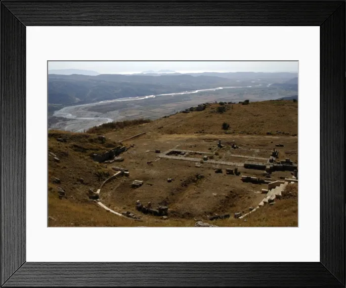 Framed Print : GREEK ART. REPUBLIC OF ALBANIA. Illyrian City Theater. Third Framed Print : GREEK ART. REPUBLIC OF ALBANIA. Illyrian City Theater. Third