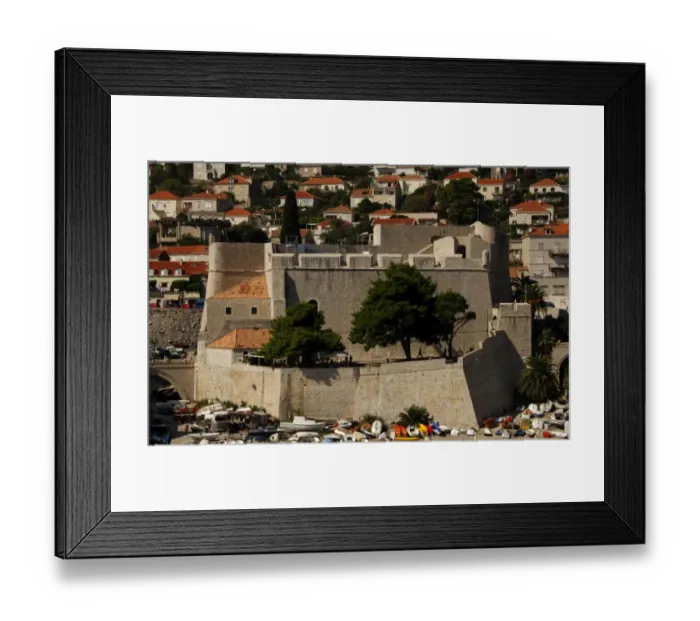Framed Print : CROATIA. DUBROVNIK. Fort Revelin Framed Print : CROATIA. DUBROVNIK. Fort Revelin