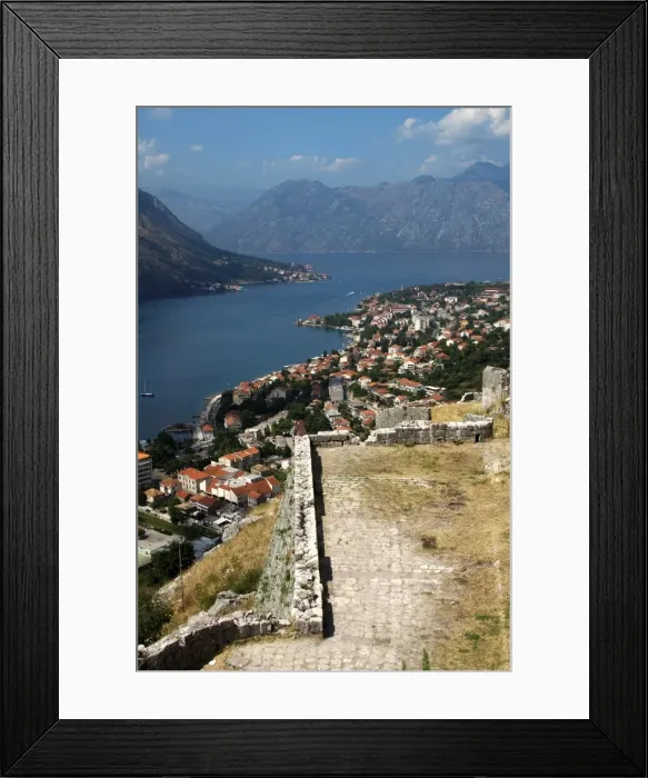 Framed Print : REPUBLIC OF MONTENEGRO. KOTOR. General view of the city. Wor Framed Print : REPUBLIC OF MONTENEGRO. KOTOR. General view of the city. Wor