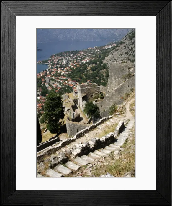 Framed Print : REPUBLIC OF MONTENEGRO. KOTOR. General view of the city. Wor Framed Print : REPUBLIC OF MONTENEGRO. KOTOR. General view of the city. Wor