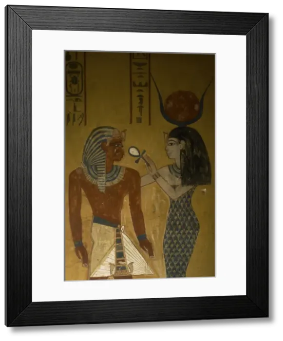 Framed Print : Tomb of Menjeperura or Thutmose IV. The pharaoh received by Framed Print : Tomb of Menjeperura or Thutmose IV. The pharaoh received by