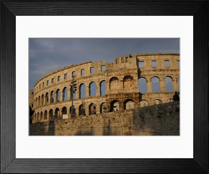 Framed Print : Roman amphitheater (I century A. D. ). Pula. Croatia Framed Print : Roman amphitheater (I century A. D. ). Pula. Croatia