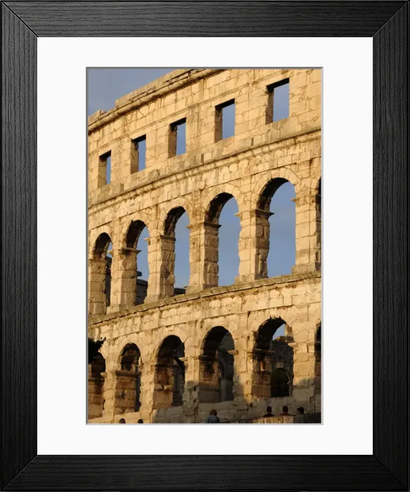 Framed Print : Roman amphitheater (I century A. D. ). Pula. Croatia Framed Print : Roman amphitheater (I century A. D. ). Pula. Croatia